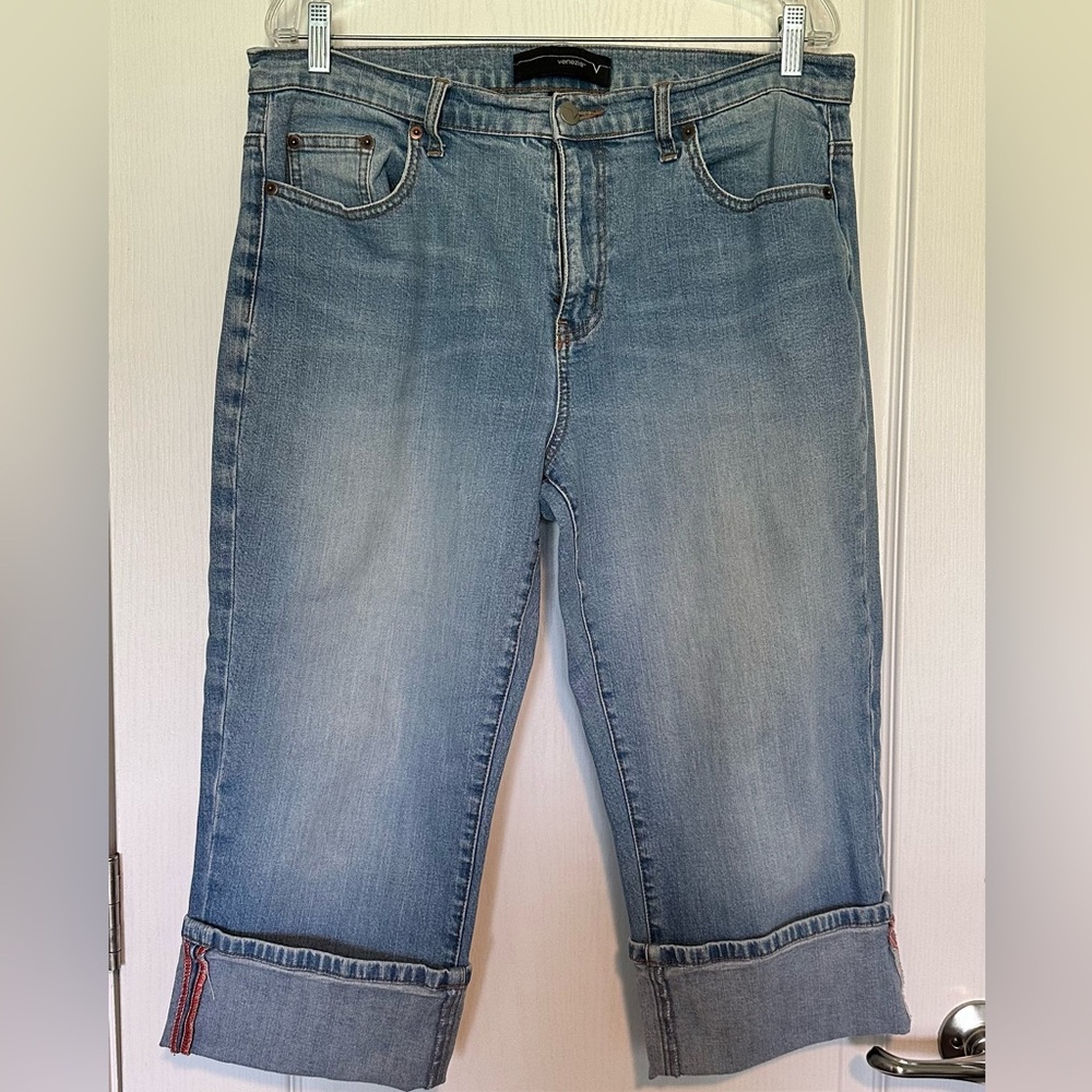 Vintage Venezia Light Blue Cropped Jeans Sz 16